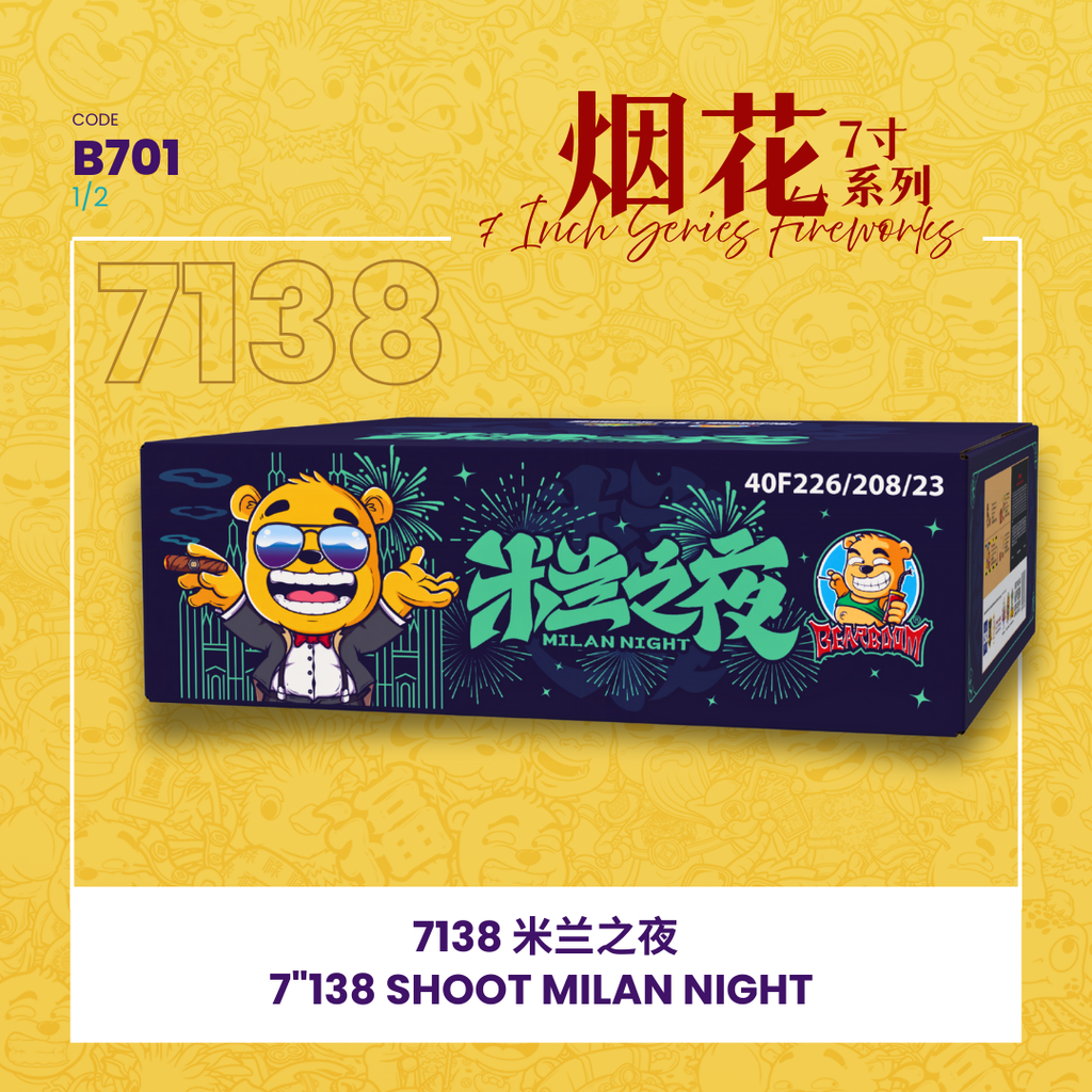 B701 | 7"276 SHOOT MILAN NIGHT (STRAIGHT + V SHAPE) 7"276 - 米兰之夜（1SET）