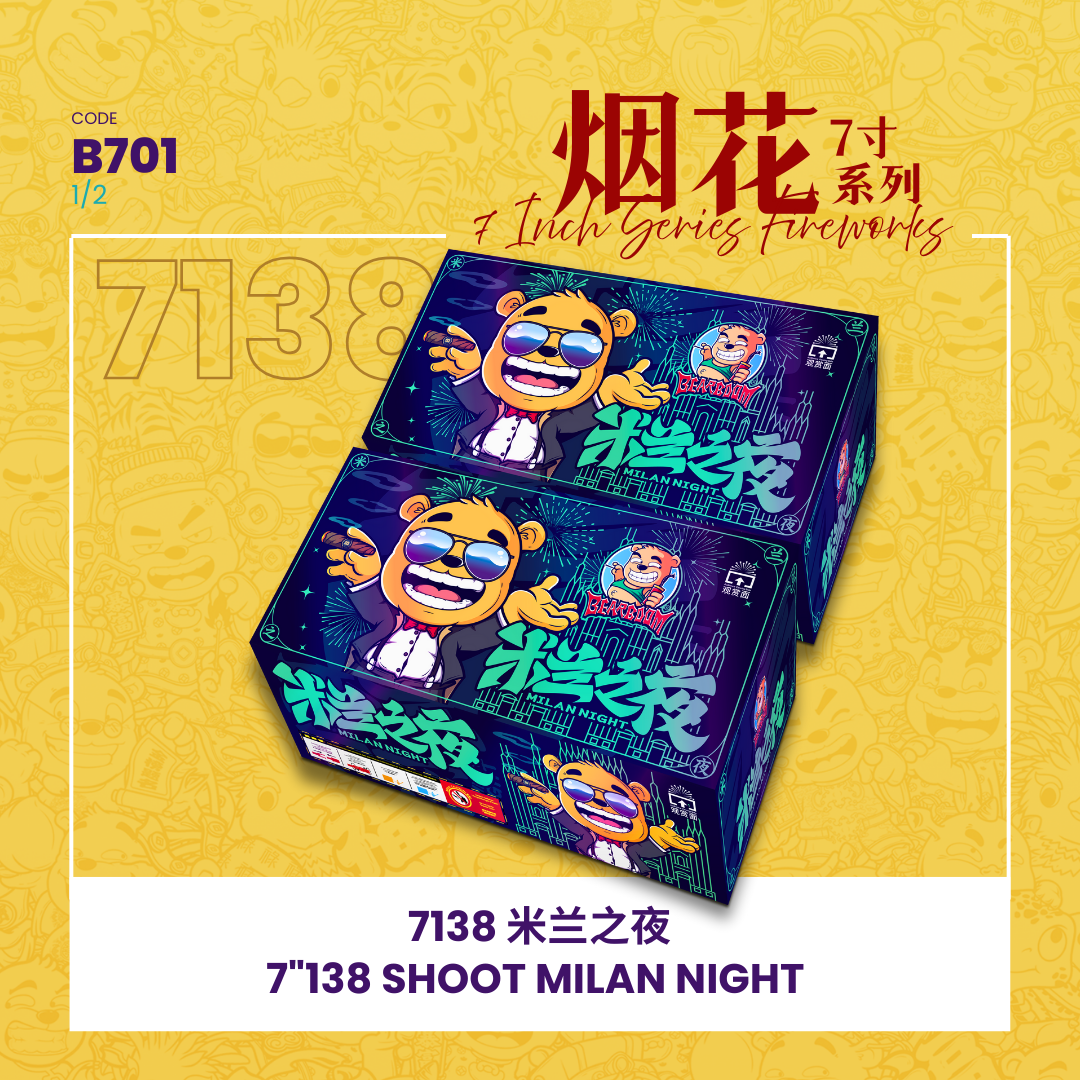 B701 | 7"276 SHOOT MILAN NIGHT (STRAIGHT + V SHAPE) 7"276 - 米兰之夜（1SET）