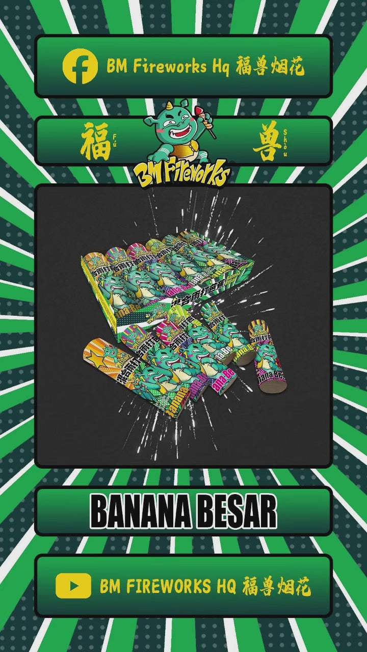 B013 | 1️⃣DOUBLE SHOOT BANANA BESAR (1.75) 大号雨打芭蕉 (1.75) 双效果