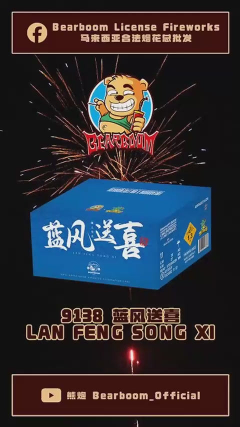 B905 | 9"138 SHOOT CAKE LAN FENG SONG XI 9"138发 - 蓝风送喜